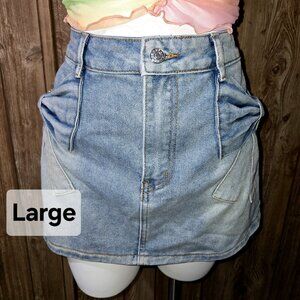 Denim Bow Skirt | Shein